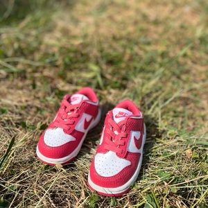 Size 6 toddler Nike Dunk low Orange